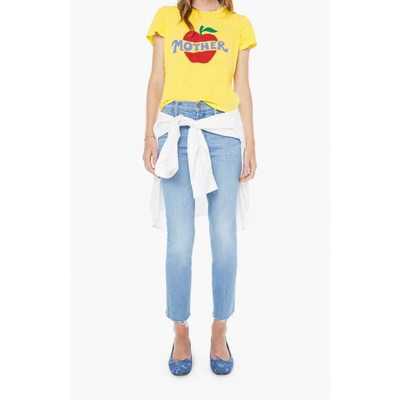 MOTHER Tops - NEW MOTHER the lil' sinful apple tee in yellow